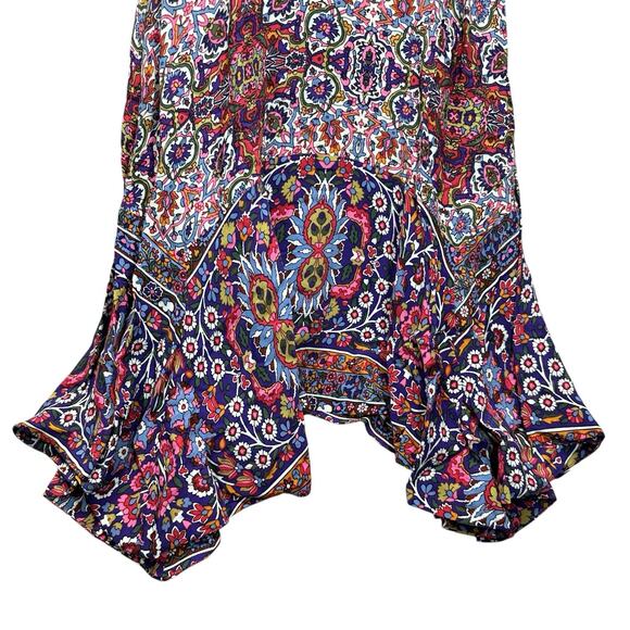 Maeve By Anthropologie Dress Women's Sz 6 Colorful Sleeveless Boho Floral Hi-Lo - Picture 9 of 11